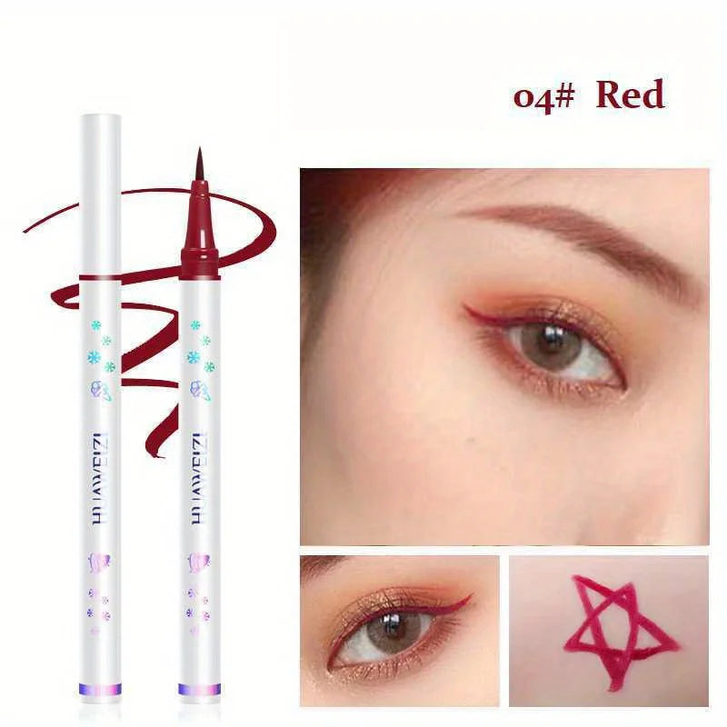 Red Matte Eyeliner Pencil Long Lasting Eye Makeup Liquid Eyeliner