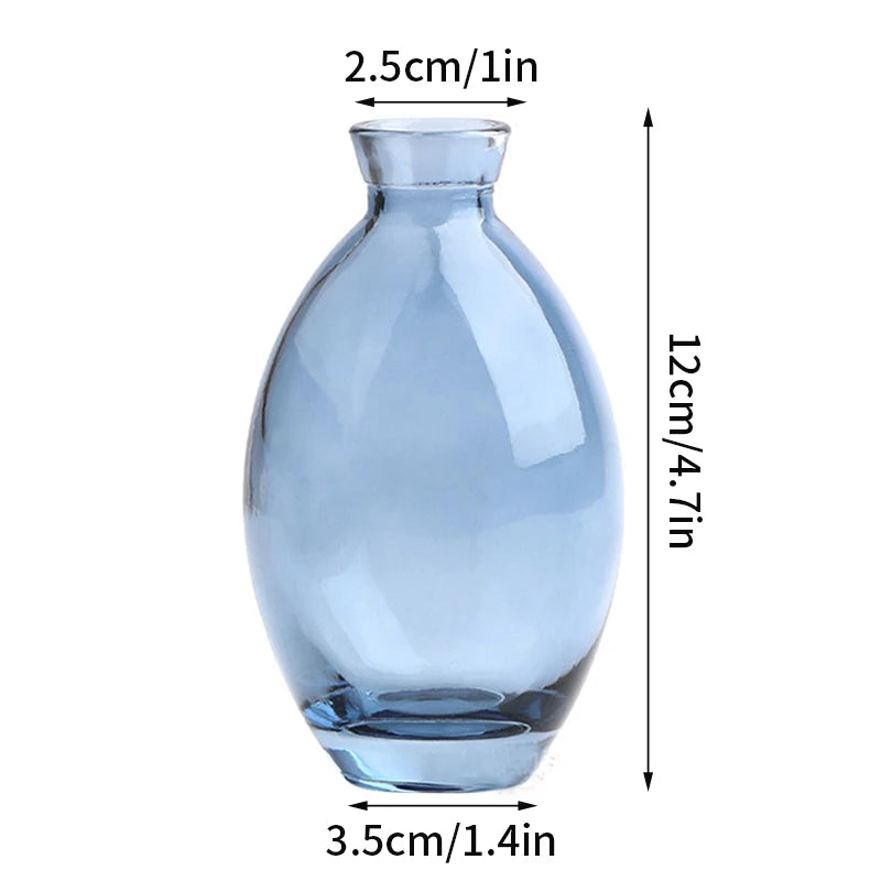 Nordic Glass Vase Transparent Small Flower Pot Ornament Hydroponic