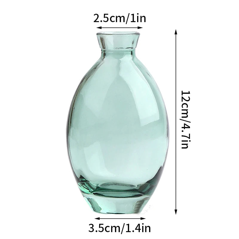 Nordic Glass Vase Transparent Small Flower Pot Ornament Hydroponic