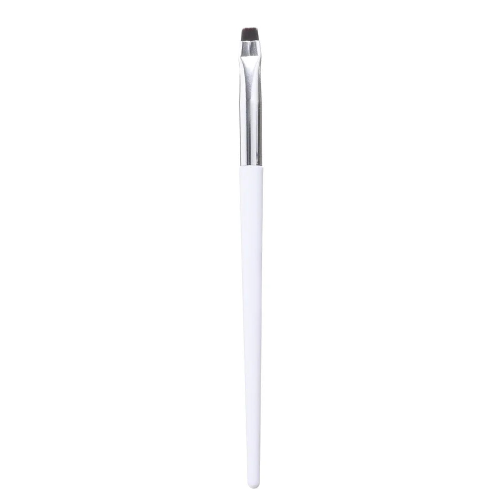 Eyeliner Eyebrow Brush Angled Flat Head Fiber Hair Brow Contour Eyeliner