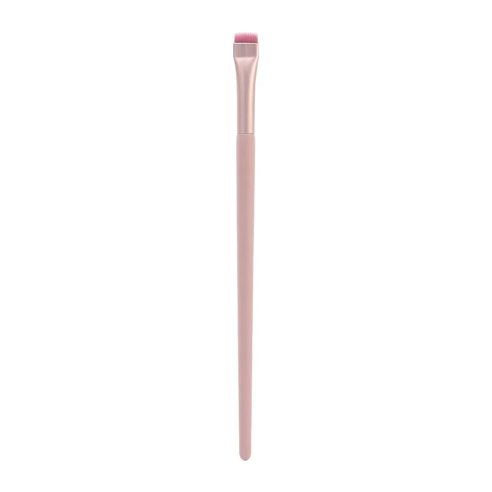 Eyeliner Eyebrow Brush Angled Flat Head Fiber Hair Brow Contour Eyeliner