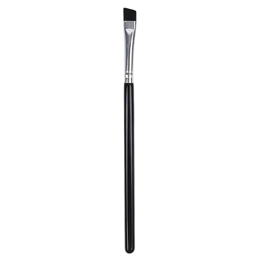 Eyeliner Eyebrow Brush Angled Flat Head Fiber Hair Brow Contour Eyeliner