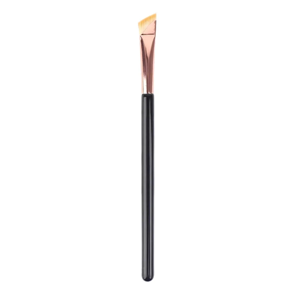 Eyeliner Eyebrow Brush Angled Flat Head Fiber Hair Brow Contour Eyeliner