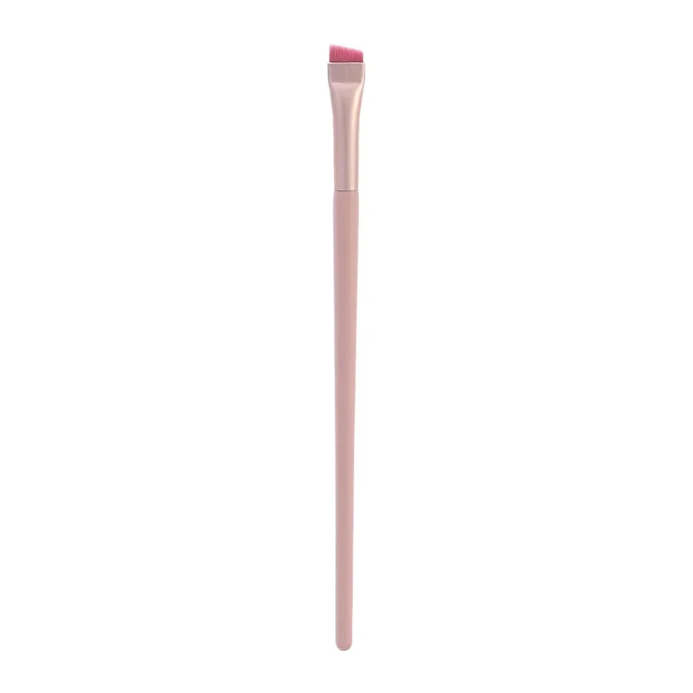 Eyeliner Eyebrow Brush Angled Flat Head Fiber Hair Brow Contour Eyeliner