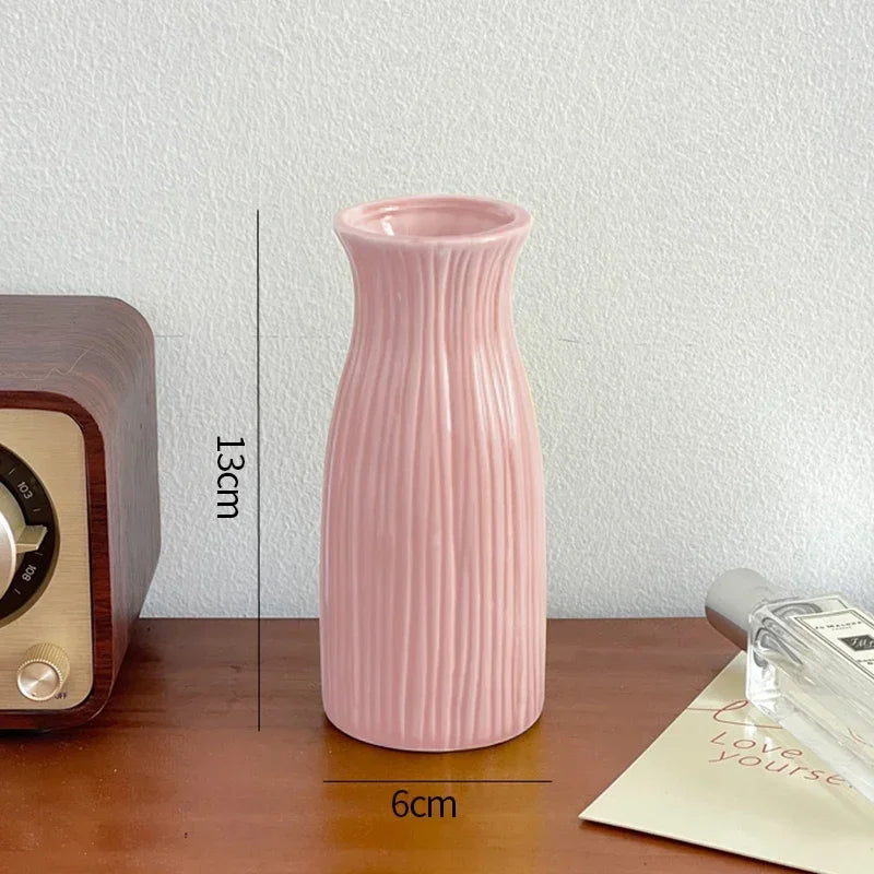 Nordic Ceramic Vase Creative Flower Vases for Wedding Decoration