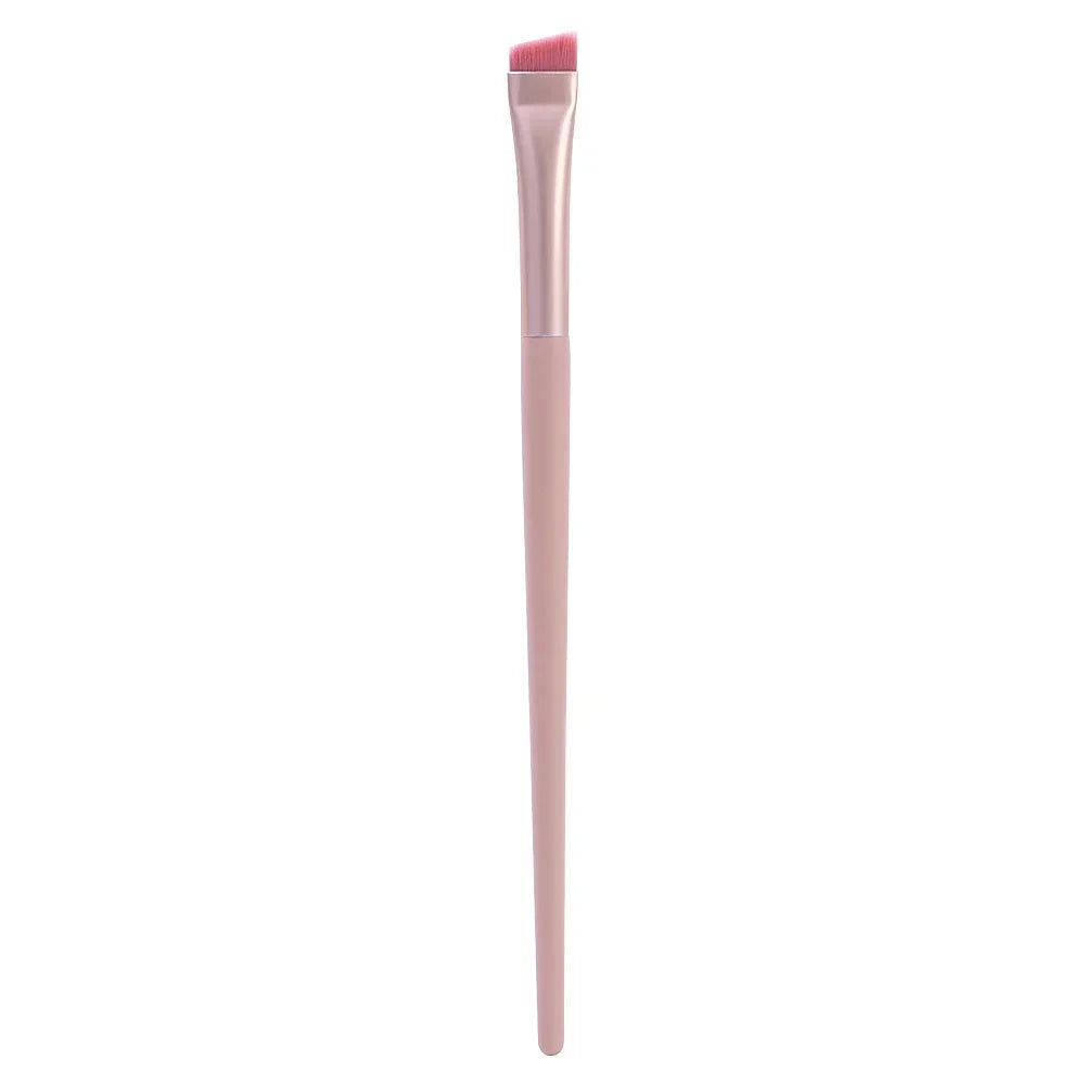 Eyeliner Eyebrow Brush Angled Flat Head Fiber Hair Brow Contour Eyeliner