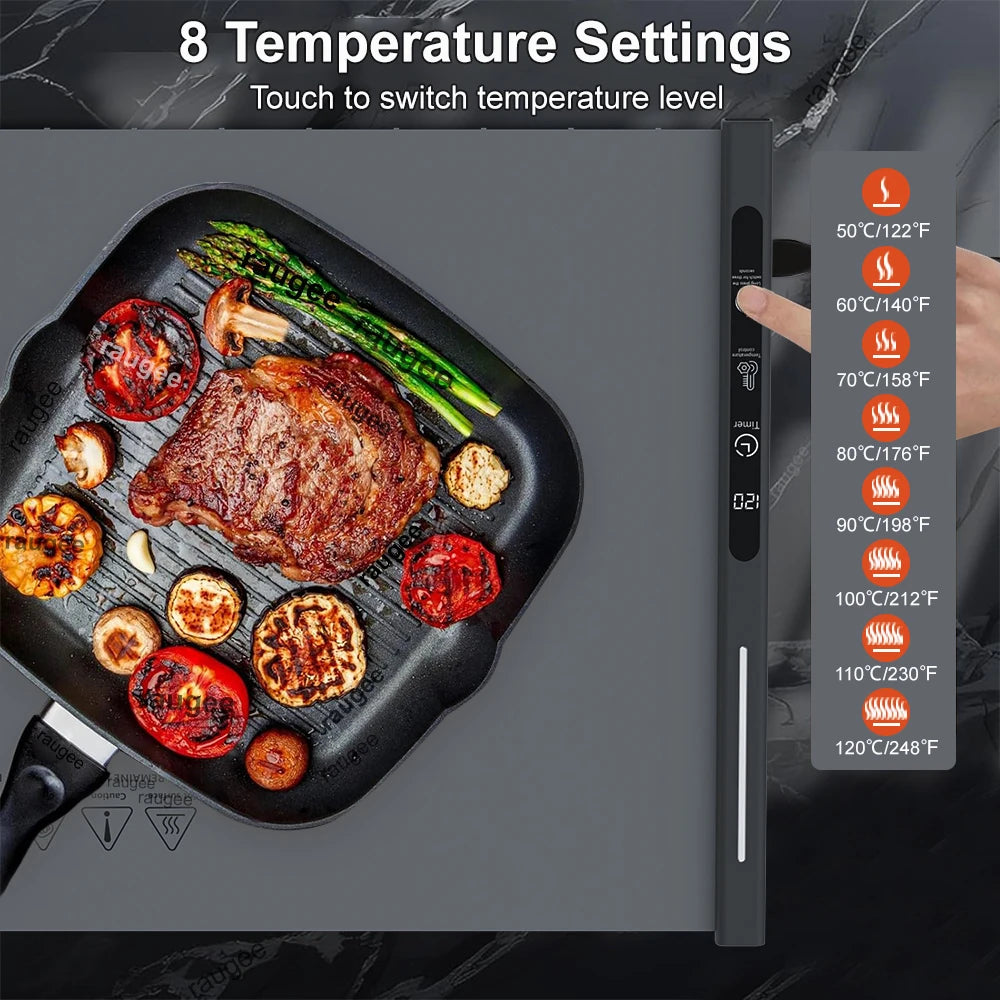 Food Warmer Mat Electric Warming Tray For Kitchen Silicone Warming Chopping Board
