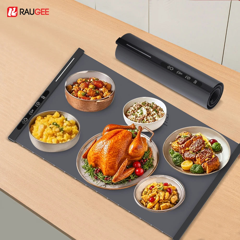 Food Warmer Mat Electric Warming Tray For Kitchen Silicone Warming Chopping Board