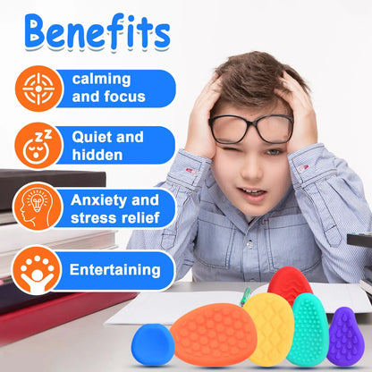 Sensory Stone For Children Both Adults Cure For ADHD Focus Relieve Anxiety Relax Autism Treatment