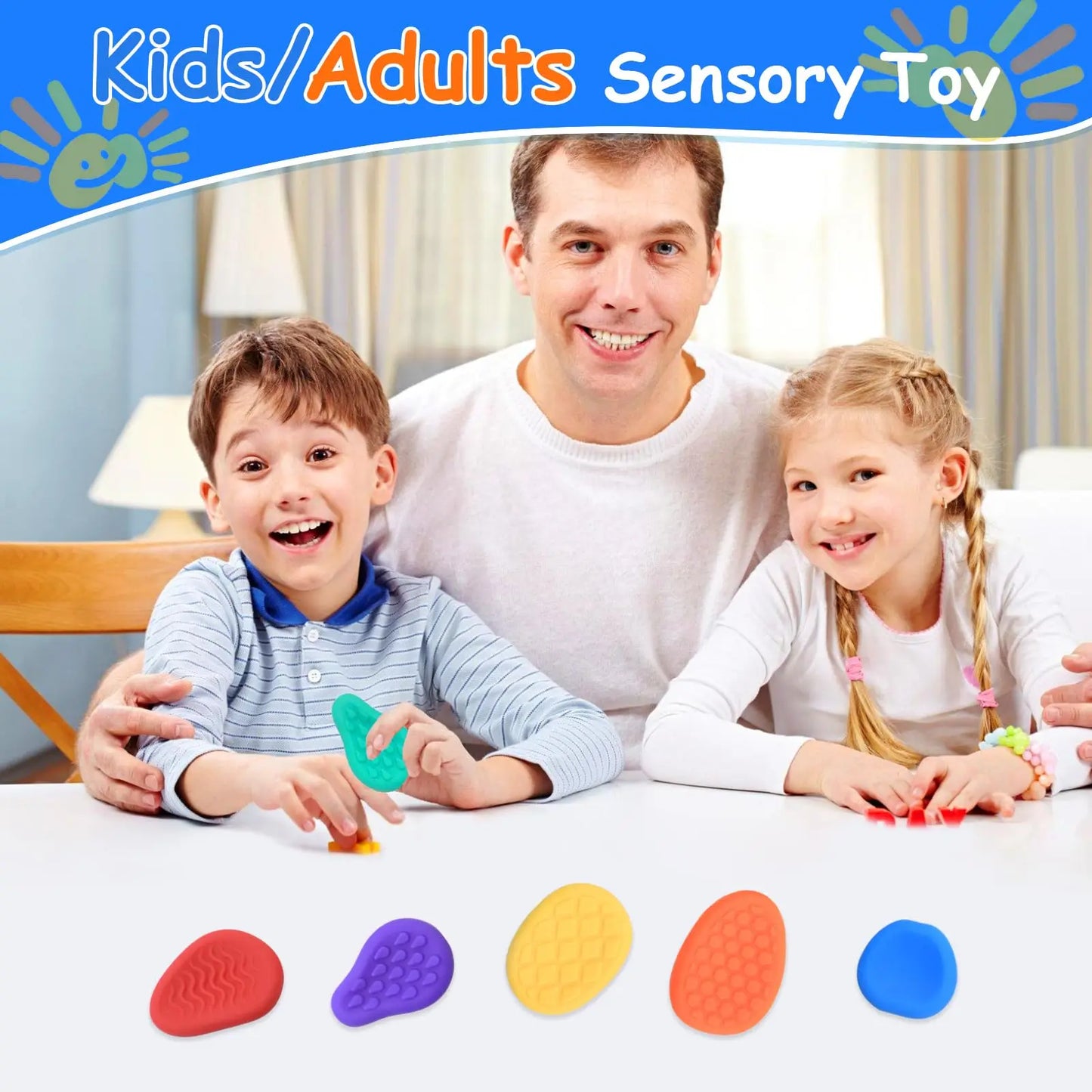 Sensory Stone For Children Both Adults Cure For ADHD Focus Relieve Anxiety Relax Autism Treatment