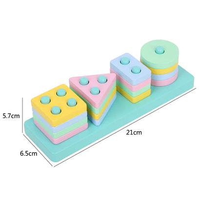 Montessori Baby Toys Kids 3D Wooden Puzzles Early Learning Baby Games Toys