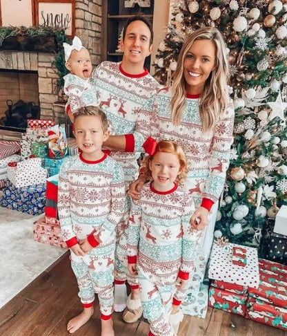 Christmas Family Pajamas Set Adult Kid Sleepwear 2PCS Family Pyjamas Sets