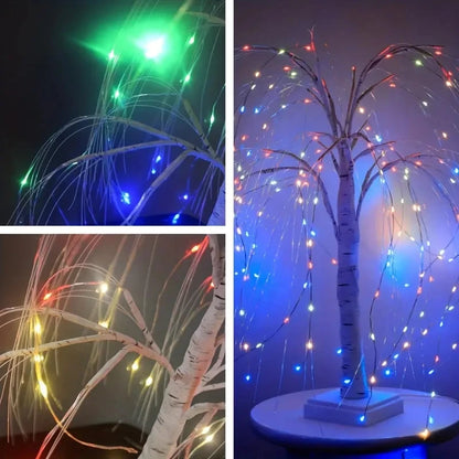 Willow Night Light 192 LED Table Lamp 8 Modes Battery And USB Use Tree Lights