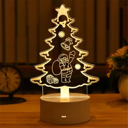 3D Lamp Acrylic USB LED Night Lights Neon Sign Lamp
