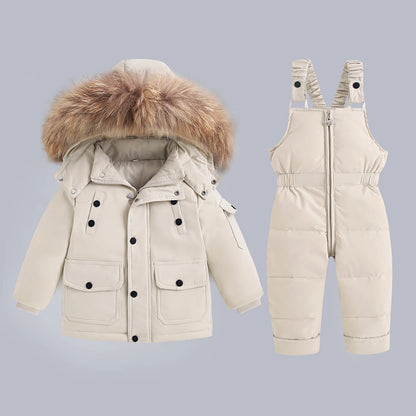 Children clothing Set Winter Warm Down Jacket Jumpsuit Baby Coat parka Boy Snowsuit toddler girl kids clothes infant overcoat