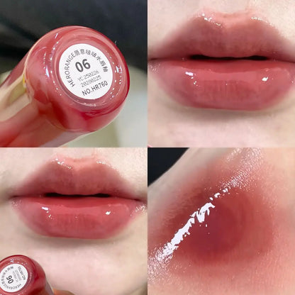 Smoked Grape Purple Red Lip Glaze Mirror Water Lip Gloss