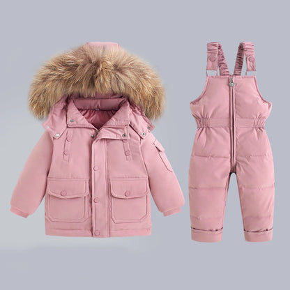 Children clothing Set Winter Warm Down Jacket Jumpsuit Baby Coat parka Boy Snowsuit toddler girl kids clothes infant overcoat