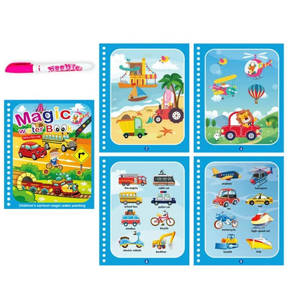 Children Early Education Toys Magical Book with Pen Water Drawing  Toys