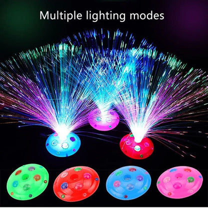 Colored LED Fiber Optic Light Night Lamp Holiday Christmas