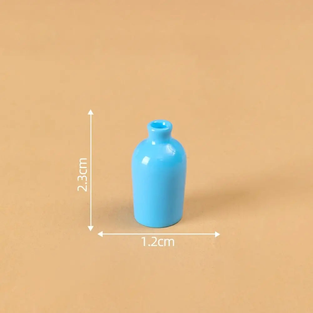 Cute Simulation Color Cat Figurines DIY Gift Small Vase Miniature Decoration