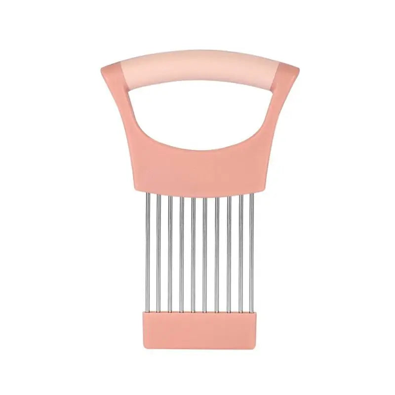 Stainless Steel Onion Cutter Holder Food Slicers Assistant Tomato Onion Slicer