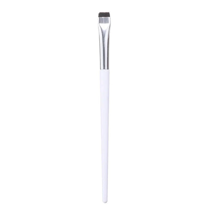 Eyeliner Eyebrow Brush Angled Flat Head Fiber Hair Brow Contour Eyeliner