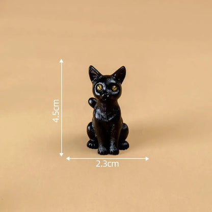 Cute Simulation Color Cat Figurines DIY Gift Small Vase Miniature Decoration