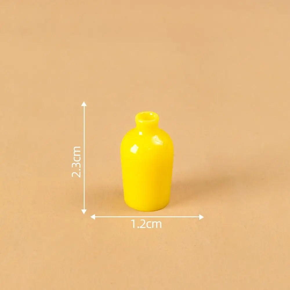 Cute Simulation Color Cat Figurines DIY Gift Small Vase Miniature Decoration