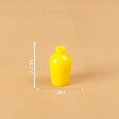 Cute Simulation Color Cat Figurines DIY Gift Small Vase Miniature Decoration