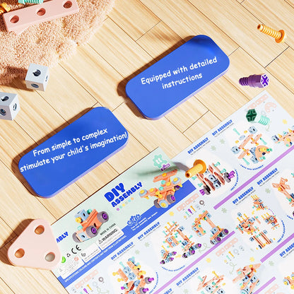 Children's DIY Nut Assembly Toy Set Suitable for Kids