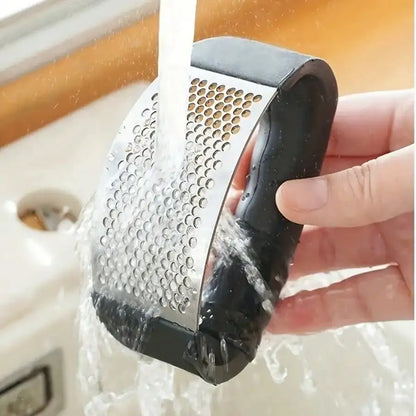 Stainless Steel Garlic Press Tool – Manual Garlic Crusher & Squeezer
