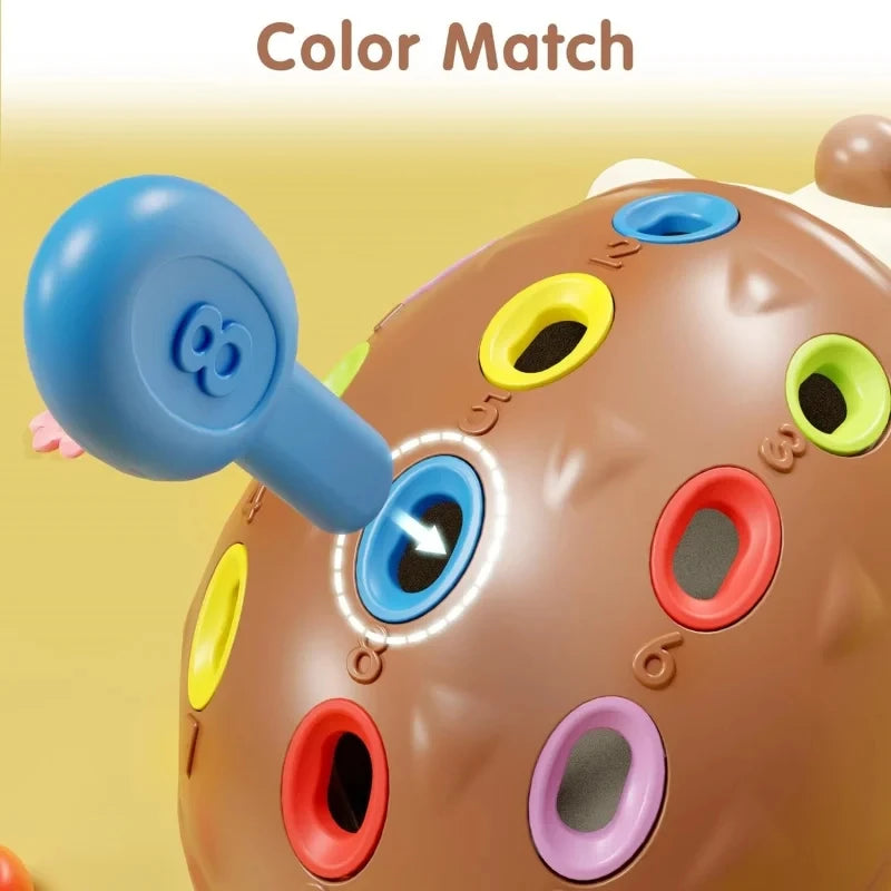 Sensory Hedgehog Toys Toddler Montessori Fine Motor Toys