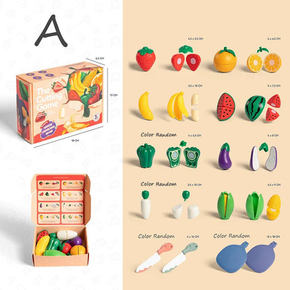 Children Pretend Play Cooking Toys Simulation Food Fruit Vegetable Kitchen Toys