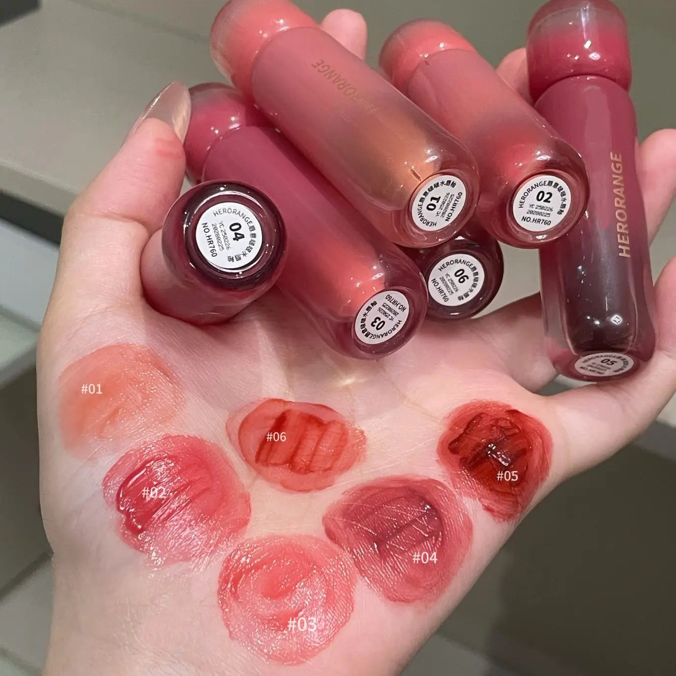 Smoked Grape Purple Red Lip Glaze Mirror Water Lip Gloss