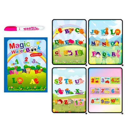 Children Early Education Toys Magical Book with Pen Water Drawing  Toys