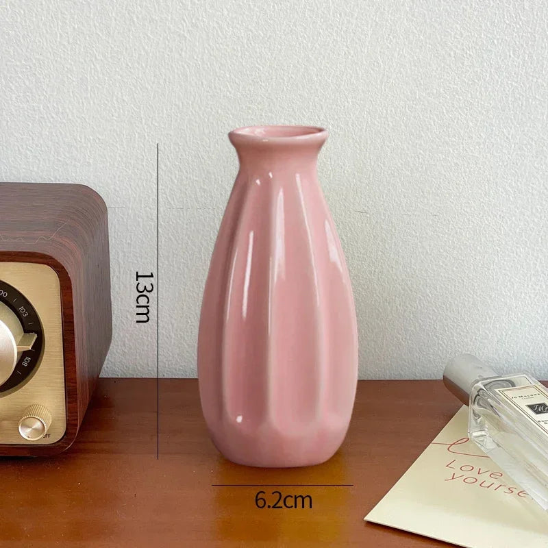 Nordic Ceramic Vase Creative Flower Vases for Wedding Decoration