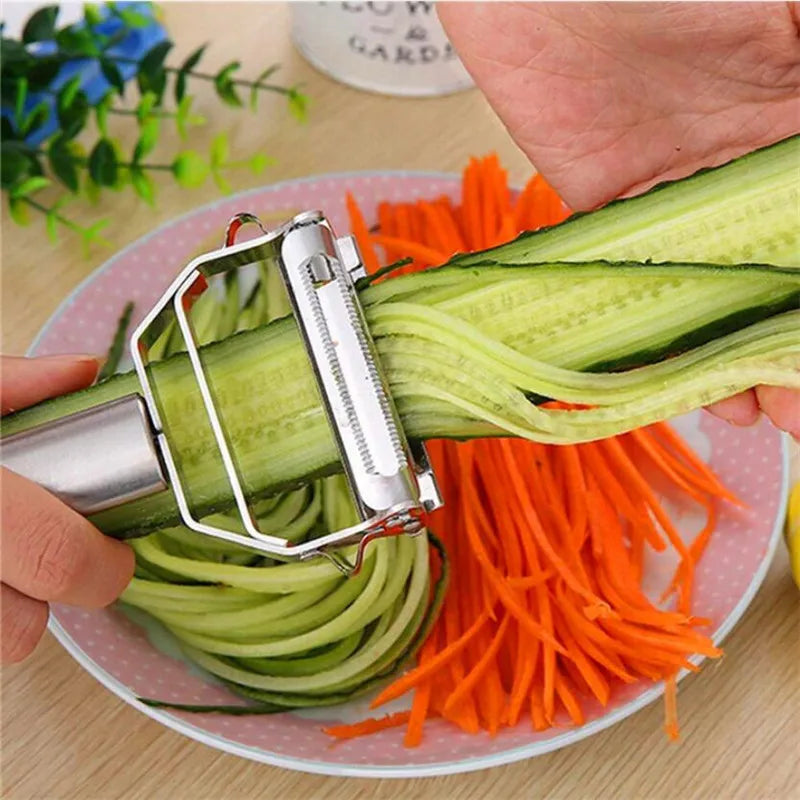 High Quality Stainless Steel Potato Cucumber Carrot Grater Julienne Peeler Vegetables Fruit Peeler