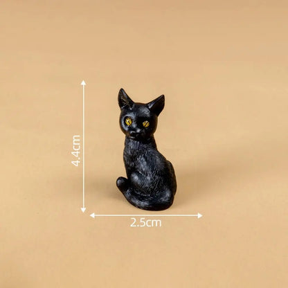 Cute Simulation Color Cat Figurines DIY Gift Small Vase Miniature Decoration