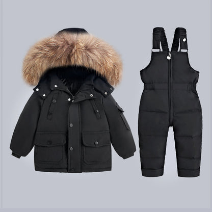 Children clothing Set Winter Warm Down Jacket Jumpsuit Baby Coat parka Boy Snowsuit toddler girl kids clothes infant overcoat