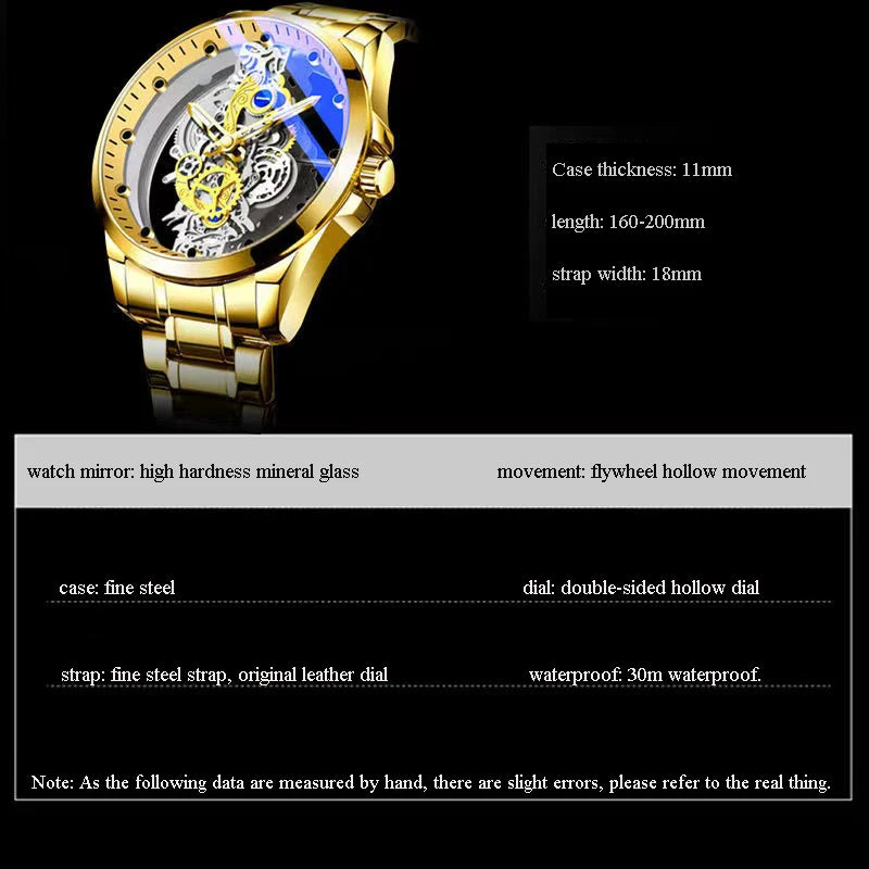 Luxury Men's Business Watches Men Silver Stainless Steel Quartz Watch