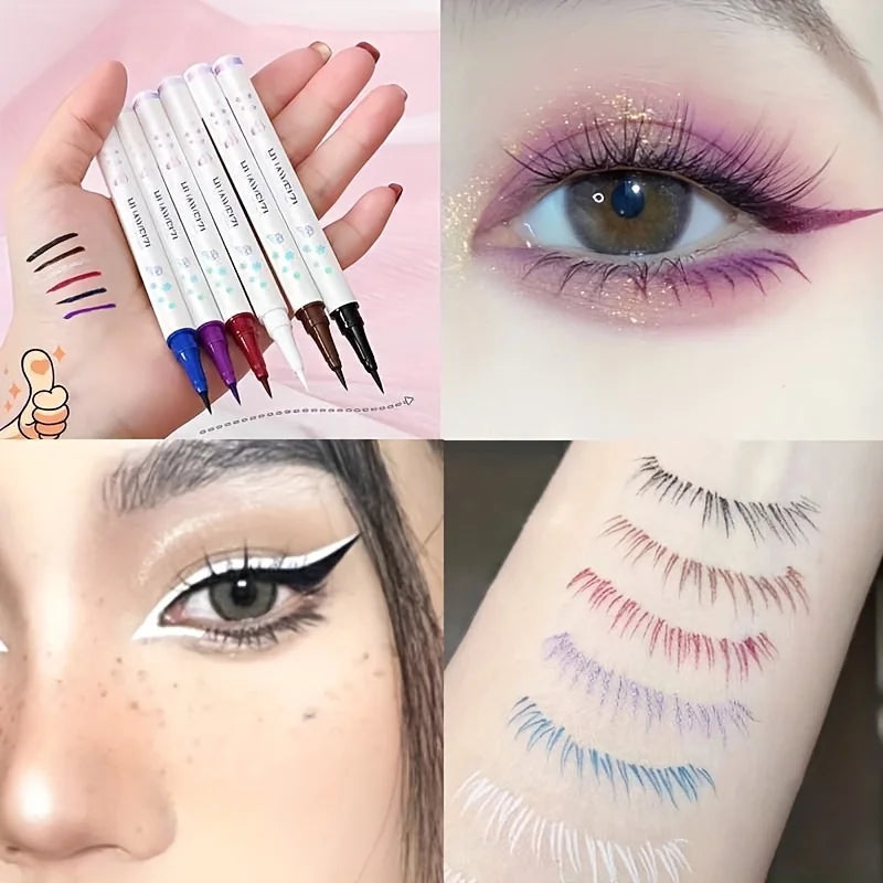 Red Matte Eyeliner Pencil Long Lasting Eye Makeup Liquid Eyeliner