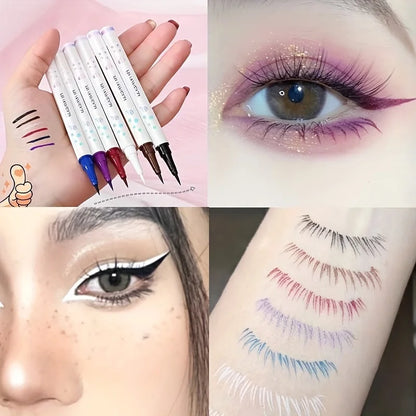 Red Matte Eyeliner Pencil Long Lasting Eye Makeup Liquid Eyeliner