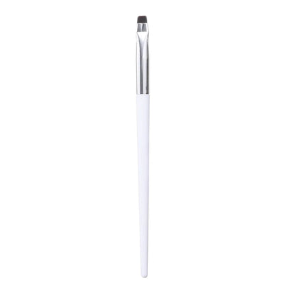 Eyeliner Eyebrow Brush Angled Flat Head Fiber Hair Brow Contour Eyeliner