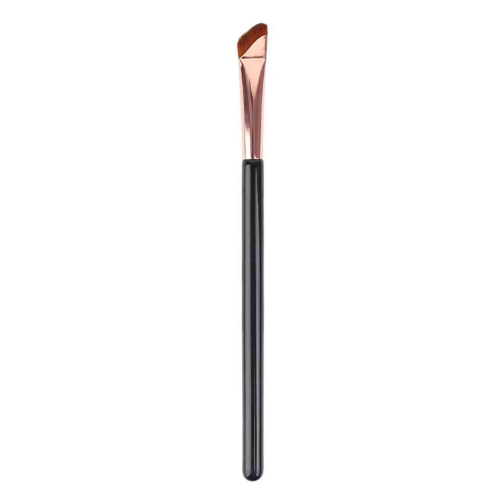 Eyeliner Eyebrow Brush Angled Flat Head Fiber Hair Brow Contour Eyeliner