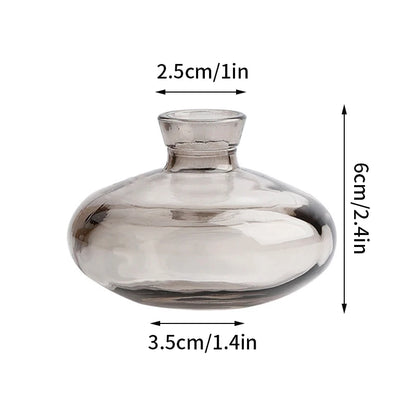 Nordic Glass Vase Transparent Small Flower Pot Ornament Hydroponic