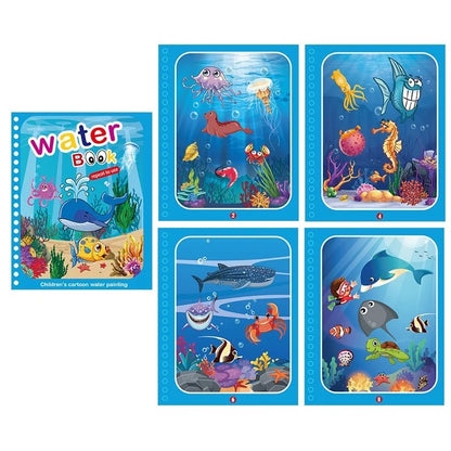 Children Early Education Toys Magical Book with Pen Water Drawing  Toys