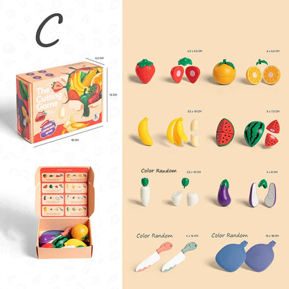 Children Pretend Play Cooking Toys Simulation Food Fruit Vegetable Kitchen Toys