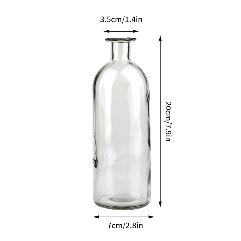 Nordic Glass Vase Transparent Small Flower Pot Ornament Hydroponic