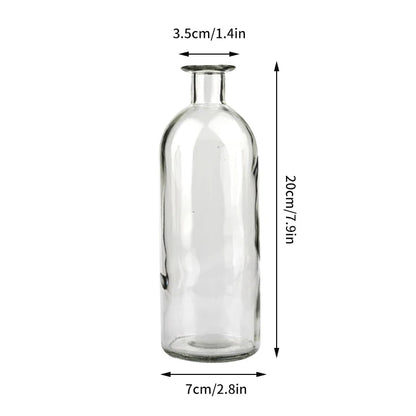 Nordic Glass Vase Transparent Small Flower Pot Ornament Hydroponic
