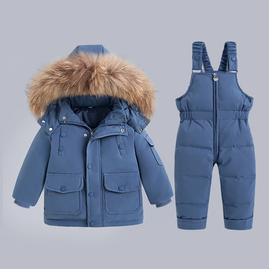 Children clothing Set Winter Warm Down Jacket Jumpsuit Baby Coat parka Boy Snowsuit toddler girl kids clothes infant overcoat